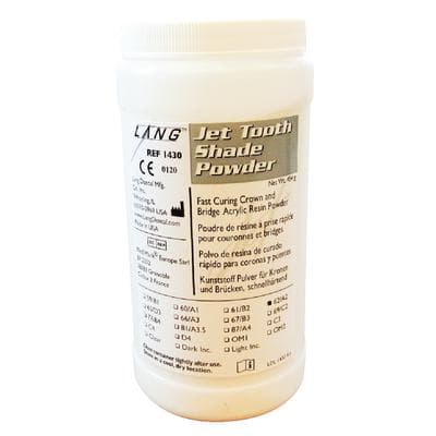 Jet Tooth Shade Self-Curing Acrylic Resin Powder, Shade A2 (62), 1 lb Bottle thumbnail 2