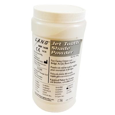 Jet Tooth Shade Self-Curing Acrylic Resin Powder, Shade C2 (69), 1 lb Bottle thumbnail 2