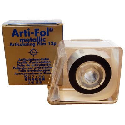 Arti-Fol Metallic Articulating Film, One-Sided, 12 Microns, 22 mm x 20 m, Blue, in Dispenser, BK-33 thumbnail 10