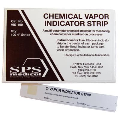 SPS Medical Chemical Vapor Indicator Strips, 4" Internal Sterilization Monitoring, 100/Box thumbnail 5