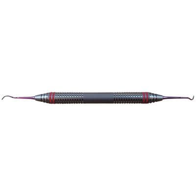 Nordent ImplaMate 204S Posterior Sickle Double-Ended Titanium Implant Scaler, DuraLite ColorRings Handle, CEIS204S thumbnail 12