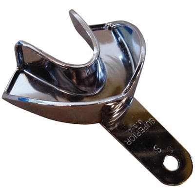 Superior Dental & Surgical Solid Impression Tray, Full Arch, Small Lower, Nickel Plated, Non Water Cooled, 1 Each thumbnail 2