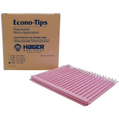 Econo-Tips Disposable Micro-Applicators, Fine, Bendable, Pink, 100/Pkg, 605154 thumbnail 4
