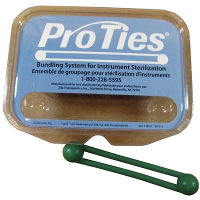 Pro-Ties Instrument Bundling System, Silicone, Green, 4" Long, 6/Pk, 650102G thumbnail 14
