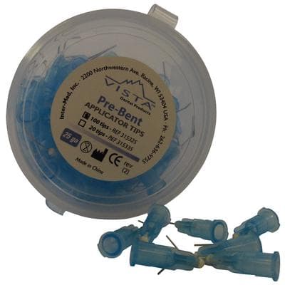 Vista Apex Pre-Bent Applicator Tips, 25 Gauge, Blue, 100/Pkg, 315325 thumbnail 14