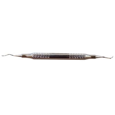 Patterson® Universal Curettes 13S/14S McCall, Double End, Large Handle, Stainless Steel, 1/Pkg - Patterson® Universal Curettes – 13S/14S McCall, Double End - Patterson® Universal Curettes – 13S/14S McCall, Large Handle, Double End - Image 1