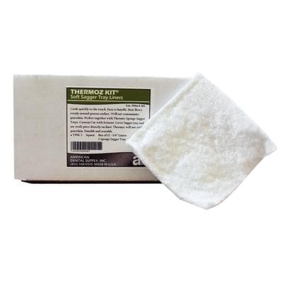 Thermoz Soft Sagger Tray Liner Kit, Square, 3 x 3, 12 Liners + 1 Sponge Tray thumbnail 3