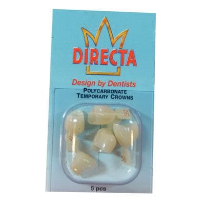 Directa Temporary Polycarbonate Crowns, #50 Lower Bicuspid (Long), Translucent, Refill Pack of 5, 6092-50 thumbnail 4