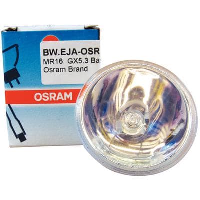 Osram EJA Halogen Reflector Bulb, 150W, 21V, MR16, GX5.3 2-Pin, Clear, 1/Pkg - EJA / Halogen Reflector / 7.14 A / 150 W / 21 V / MR16 / GX5.3 2 Pin - EJA / Halogen Reflector / 7.14 A / 150 W / 21 V / MR16 / GX5.3 2 Pin - Image 1