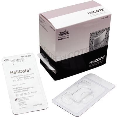 HeliCOTE Absorbable Collagen Wound Dressing, Sterile, 3/4" x 1.5" (1.9 cm x 3.8 cm), 10/Pkg, 62-201 thumbnail 11