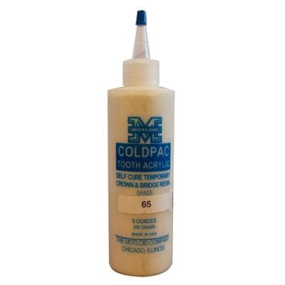 Coldpac Tooth Acrylic Powder, 8 oz, Nu Hue Shade #65, Refill thumbnail 5