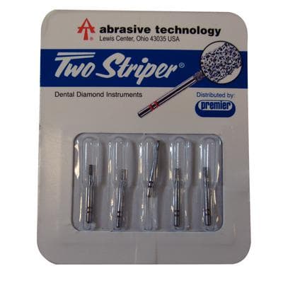 Two Striper® Diamond Bur, FG, Fine, Flat-End Cylinder, #514.3F, 1.1 mm Diameter, 3.0 mm Length, 5/Pkg, 2015293 thumbnail 7