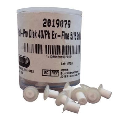 Poli-Pro Disc Composite Polishers, Refill, 5/16" (8mm), Extra-Fine, Double-Sided Grit, White, 40/Pk, 2019079 thumbnail 14