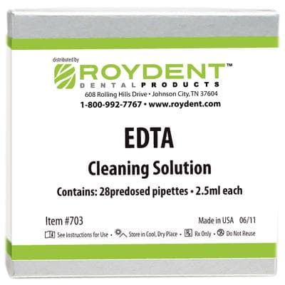 Endo-Cleanse EDTA Solution 17% 2.5mL Predosed Pipettes, 28/Bx, Roydent Dental Products thumbnail 10