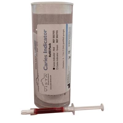 Vista Apex Caries Indicator Refill Value Pack, Red, 1.2 mL Prefilled Syringes, 4/Box, 502705 thumbnail 10