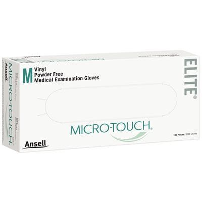Micro-Touch Elite Vinyl Exam Gloves, Powder-Free, Non-Sterile, Medium, Cream, 100/Box, 3092 thumbnail 16