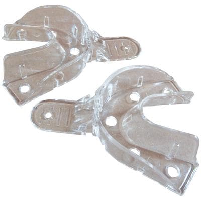 Crystal Disposable Impression Trays, Full Arch Lower, Small, Perforated, 12/Pkg, 07P9 thumbnail 9