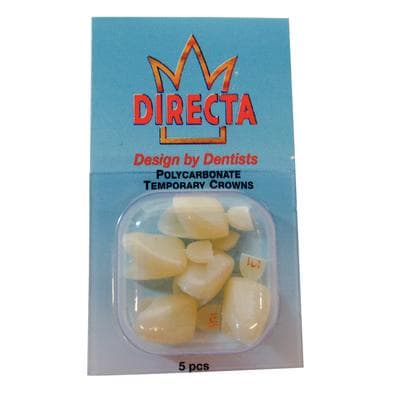 Directa Polycarbonate Temporary Crown #101, Upper Central, Translucent, 5/Pack thumbnail 6