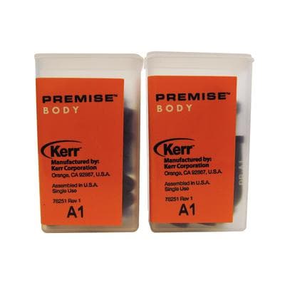 Kerr Premise Universal Nanofilled Composite, Body Shade A1, Unidose Refill, 0.2 g per Tip, 20 Tips/Box, #32650 thumbnail 18