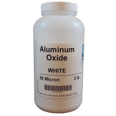 Defend Deldent Aluminum Oxide Powder, 50 Micron, White, 2 lb Bottle, 505050 thumbnail 5