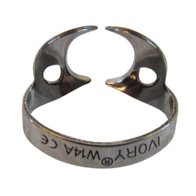 Ivory Rubber Dam Clamp #W14A, Stainless Steel, Wingless, Large Partially Erupted Molar, 1/Pk, 50057556 thumbnail 14