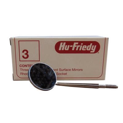 Hu-Friedy Cone Socket Front Surface Mouth Mirror, #4, Single-Sided, Rhodium-Coated, 7/8" (22 mm), 3/Pk, MIR4/3 thumbnail 16