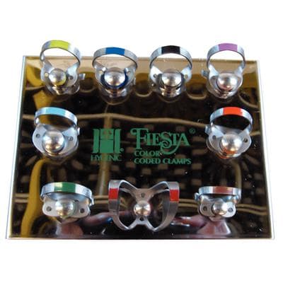 Hygenic Fiesta 9W Wingless Color-Coded Rubber Dam Clamp Kit, 9 Clamps + Organizer, H02801 thumbnail 19