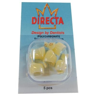 Directa Temporary Polycarbonate Crown, #42 Upper Bicuspid Long, Translucent, Refill Pack of 5, 6092-42 thumbnail 5