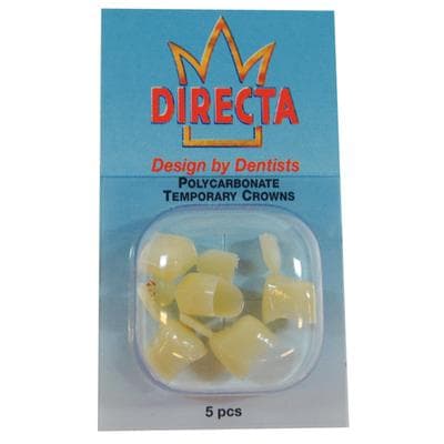 Directa Temporary Polycarbonate Crowns, #43 Upper Bicuspid Long, Translucent, Refill Pack of 5, 6092-43 thumbnail 6
