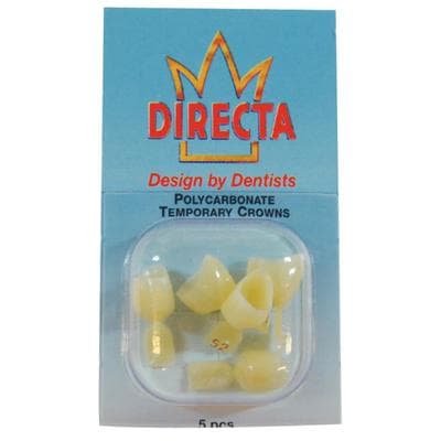 Directa Polycarbonate Temporary Crown #52, Lower Bicuspid, Long, Translucent, Refill Pack of 5, 6092-52 thumbnail 5