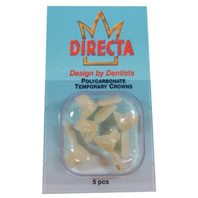 Directa Polycarbonate Temporary Crown Refill, #57 Lower Bicuspid Short, Translucent, 5/Pkg thumbnail 3