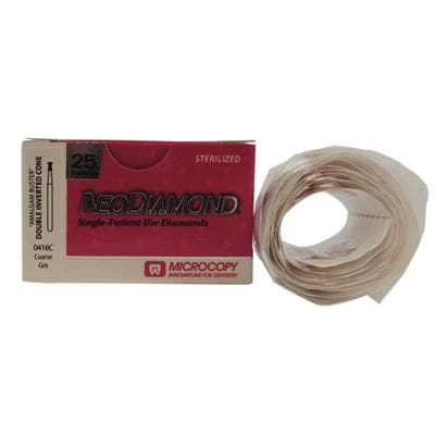NeoDiamond® Crown/Bridge & Operative Diamond Burs – FG, Inverted Cone, Coarse, Green, #813 (0416C), 1.4 mm Diameter, 2.2 mm Length, 25/Pkg thumbnail 5