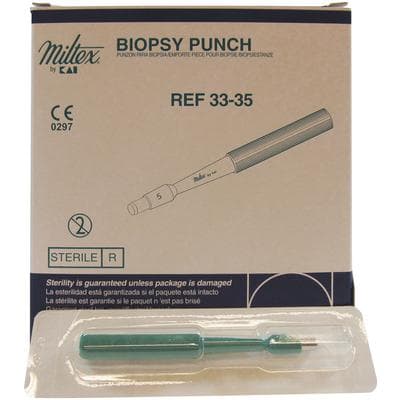 Miltex-Integra Sterile Disposable Biopsy Punch, 5.0 mm, Short Handle, Box of 50, 33-35 thumbnail 8