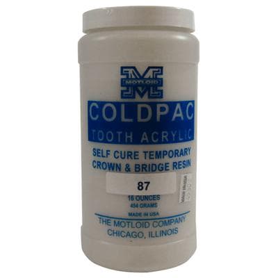 Yates Motloid Coldpac Tooth Acrylic Powder, #87 Nu Hue Shade, 16 oz Bottle thumbnail 2