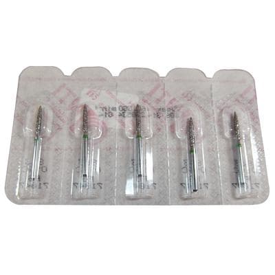 NTI FG Diamond Bur, Coarse, Flame Shape, Friction Grip, #863-014 (C863-014), 1.4 mm Diameter, 10.0 mm Length, 5/Pkg thumbnail 7