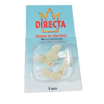 Directa Polycarbonate Temporary Crown Refill, #24 Upper Lateral Incisor Right, Translucent, 5/Pkg thumbnail 6