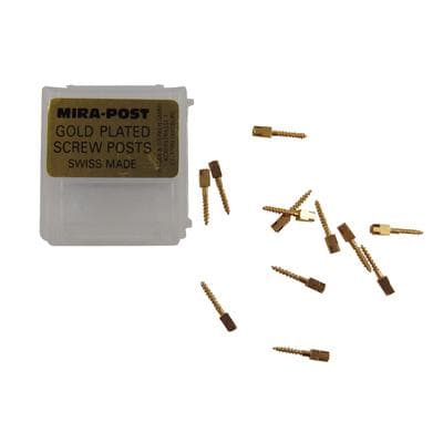 Mirapost Classic Gold Plated Screw Posts, Refill, Size M-3, 9.5 mm Length, 1.2 mm Diameter, 12/Pkg thumbnail 3