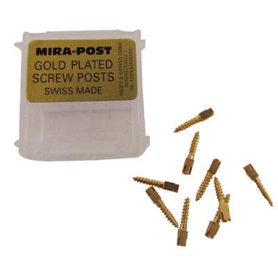 Mirapost Classic Gold Plated Screw Posts, Refill, Size M-4, 9.5 mm Length, 1.35 mm Diameter, 12/Pkg thumbnail 3