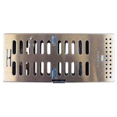 Thompson™ Instrument Cassettes – 5-Instrument, Single Rack Cassette, Stainless Steel, Silver, 3-13/16" W x 1-1/8" H x 8" L, 3-083105 thumbnail 6