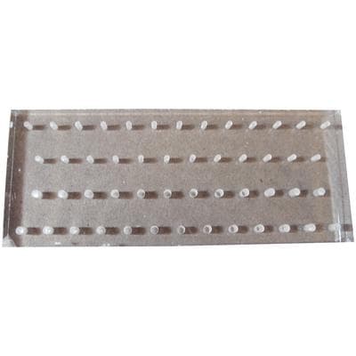 Palmero Clear Plexiglass Bur Block, FG 50-Hole, 5.3125" x 2" x 0.5", Non-Autoclavable thumbnail 6