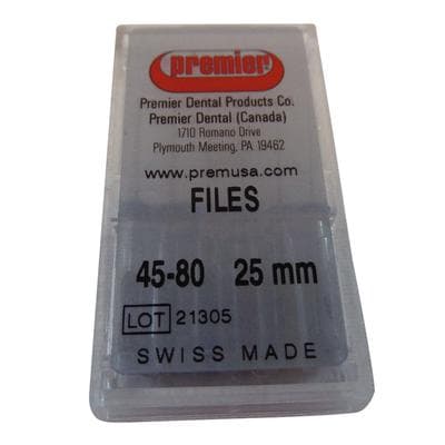 Premier K-Files, 25mm, Assorted Sizes #45-80, 6/Pkg, #9053249 thumbnail 5