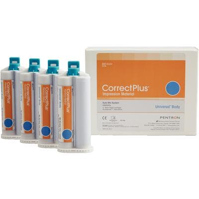 Correct Plus VPS Impression Material, Universal Body, Regular Set, Unflavored, 50 ml Cartridges, 4/Pack, Q34DA thumbnail 12