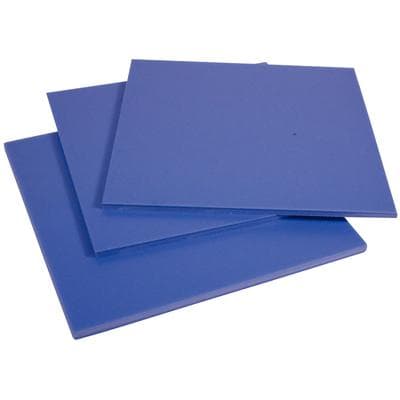 Buffalo Dental .150" Blue Tray Material, 5" x 5" Polystyrene Sheets, 25/Pk thumbnail 2