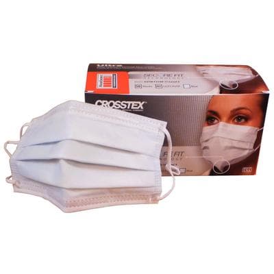Crosstex Ultra SecureFit Earloop Surgical Face Mask, ASTM Level 3, Blue, 50/Box, GCFCXUSF thumbnail 28