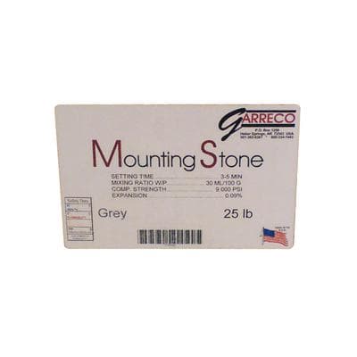 Garreco Mounting Stone, Gray, 25 lb Carton - Mounting Stone - Gray 25 lb - Image 1
