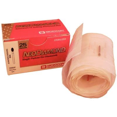 NeoDiamond® Finishing Burs – FG, Very Fine, Yellow, Egg/Football Shape, #3900VF, 2.3 mm Diameter, 4.2 mm Length, 25/Pkg thumbnail 6