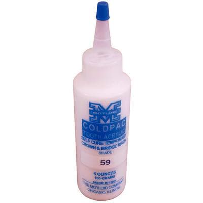 Coldpac Tooth Acrylic Powder, 4 oz, Shade #59 (Nu Hue), Yates Motloid thumbnail 3