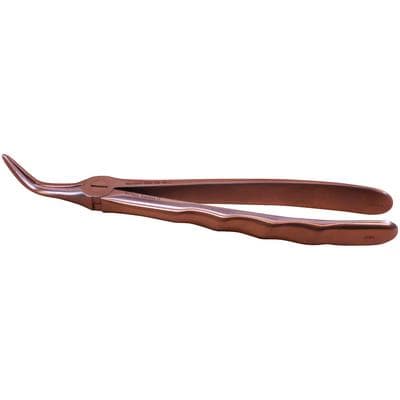 Nordent #46L Lower Root Fragments Extraction Forceps, English Pattern, Serrated Beaks, Handform Handle, Satin Finish, FE46L thumbnail 8