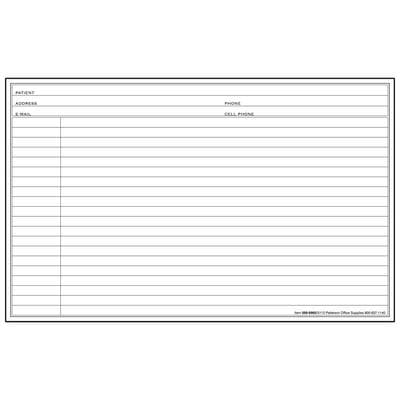 Continuation Card, 8" W x 5" H, 2-Sided, 110 lb Index, White, 100/Pkg thumbnail 2