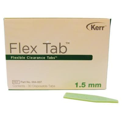 Kerr Flex Tab Flexible Clearance Tabs, 1.5 mm, Green, 30/Pk, 004-007 thumbnail 4